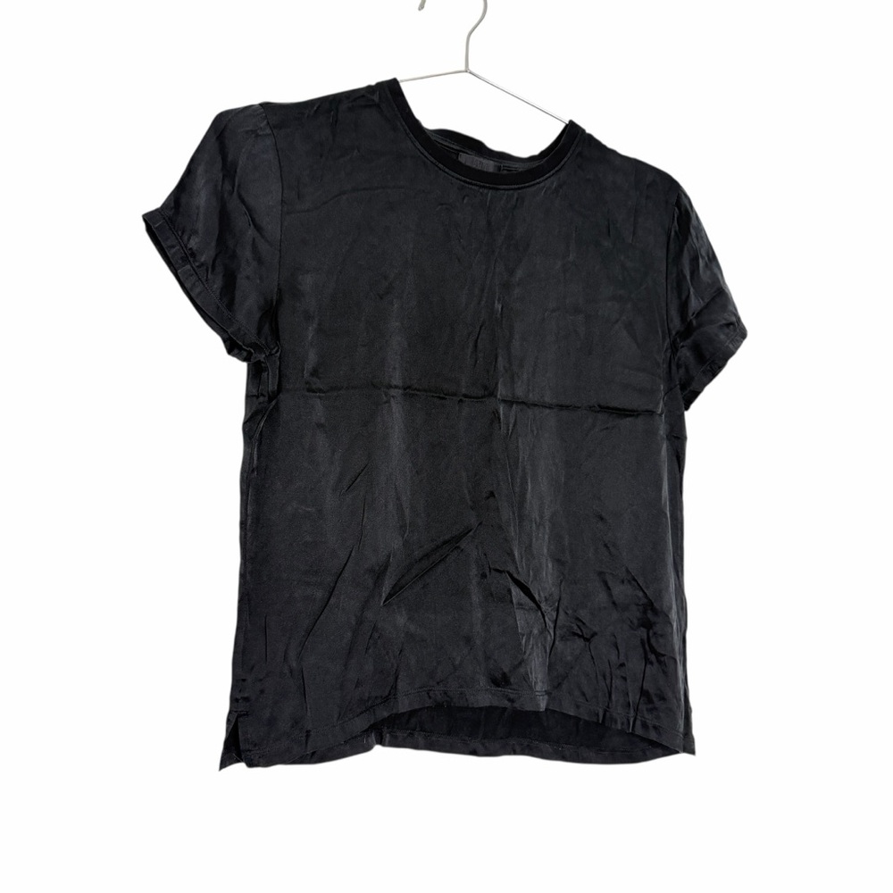 ATM Black‎ Silk Short Sleeve Shirt